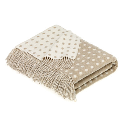 Bronte by Moon Check Merino Check Wool Throw Wayfair Canada